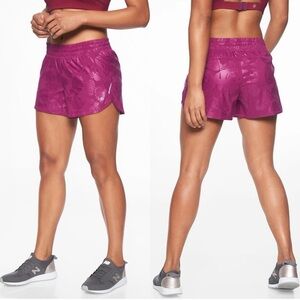 Athleta Botanical Racer Run Short 4.5”